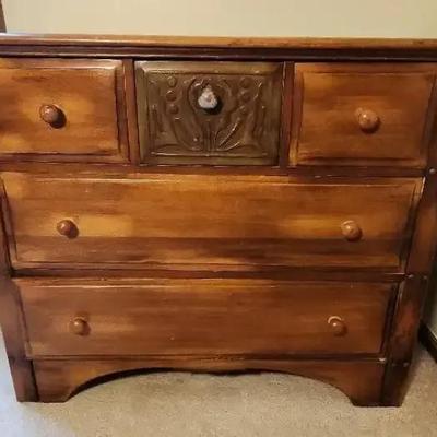 Monterey-Style Wooden Dresser