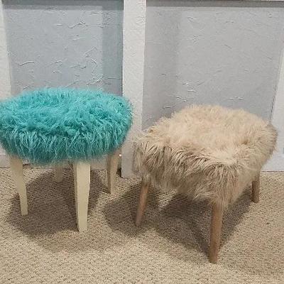 2 Retro Footstools 