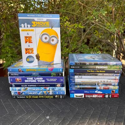 Animated & Family Blu-ray DVD Lot 