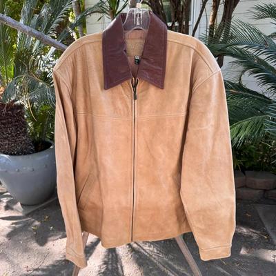 Old Gringo Men’s Tan Leather Jacket Size L Large 