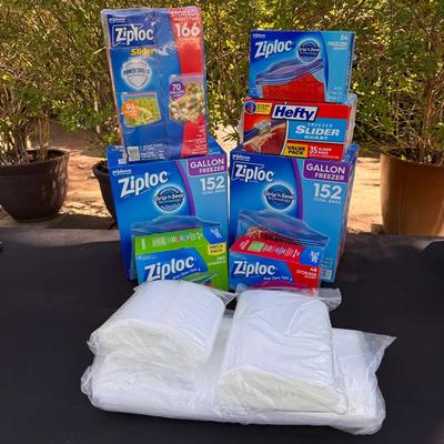 Bulk Ziploc & Hefty Storage Bags Lot