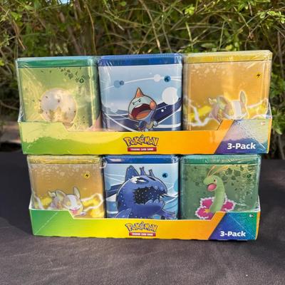 Pokémon TCG Stacking Tin 3-Pack Bundle (2 Sets) 
