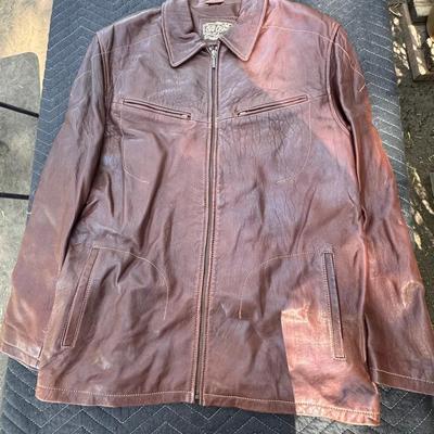 Old Gringo Men’s Brown Leather Jacket L Large Real Leather Zip Front Western Moto Style Coat