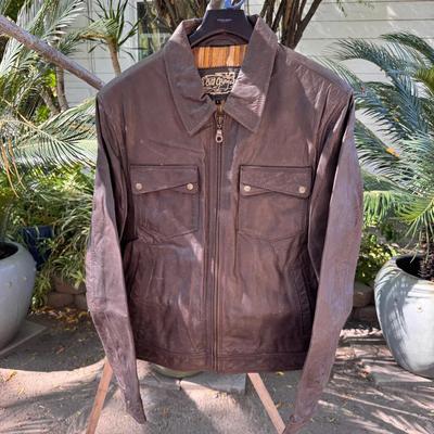Old Gringo Men’s Genuine Leather Jacket Brown Size Large