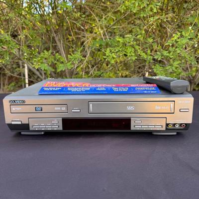 GoVideo DVR4400 DVD VCR Combo Player Recorder Dual Deck 