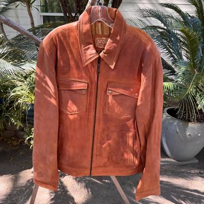 Old Gringo Men’s Genuine Leather Jacket Burnt Orange Size Large