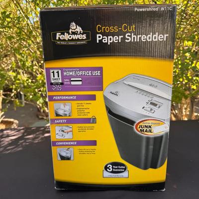 Fellowes Powershred W11C Cross-Cut Paper Shredder