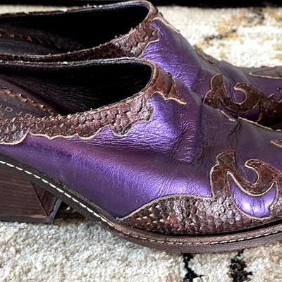 Donald J Pliner Couture Collection Italian Leather Mules – Size 10 (Made in Italy)