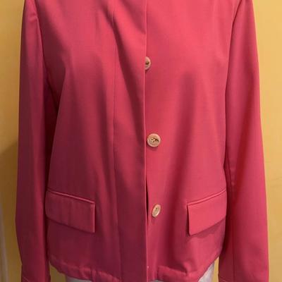 Worth New York Pink Wool-Blend Jacket – Size Medium