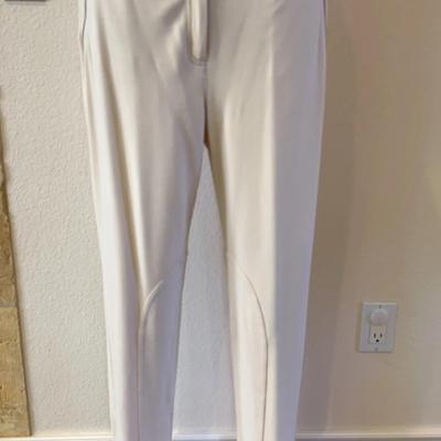 St. John Collection Equestrian-Style Beige Pants – Size 12