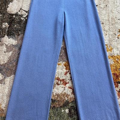 St. John Collection Blue Knit Pants – Size 10 – Made in USA