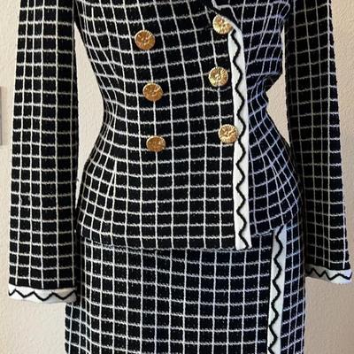 St. John Collection 2-Piece Jacket & Skirt Suit Set
