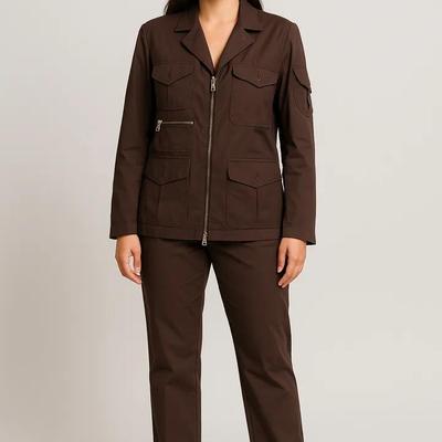 Jean Paul Gaultier Femme Brown Utility Pantsuit – Size 12 – Made in Italy