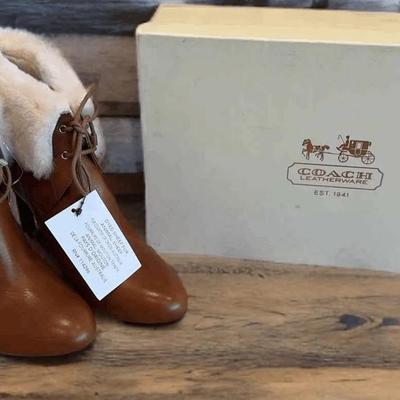 Coach Malia Shearling Booties