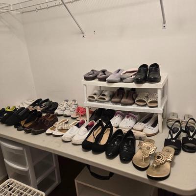 Shoes = mostly size 8