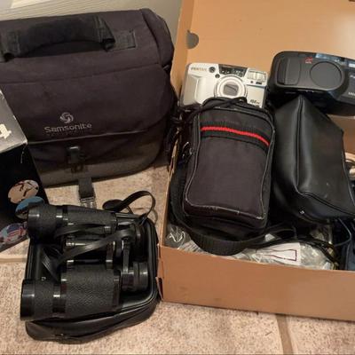Tasco 304 Binoculars, Nikon Coolpix L6, Pentax & Minolta Film Cameras, Kodak Film, Camera Bags +More