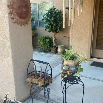 Collection Of Patio Decor And Wind Chines