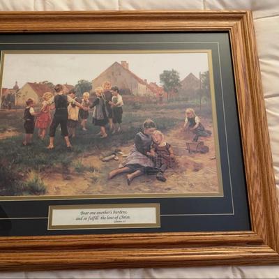 Framed Print with Galatians 6:2