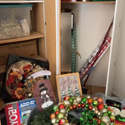 Everything Holiday Decor - 4’ Tree, Garland, Wreaths, Pumpkins, Wrapping Paper, Lights