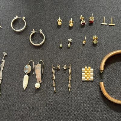 Dangle & Stud Earrings - Silver & Gold Tone