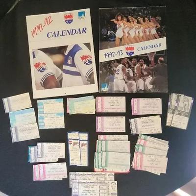NBA Basketball - Sacramento Kings Calendars, WNBA Ticket Stubs, Clippers Stubs