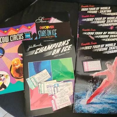 Ice Skating & Circus Tour Program Guides, Stars On Ice, Moscow Circus