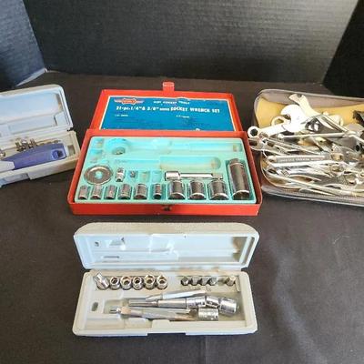 Socket Wrench Set & Various Tools, Vintage Set By Mark I