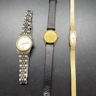 3 Women’s Watches - Vintage Wittnauer, Gruen Quartz & Seiko