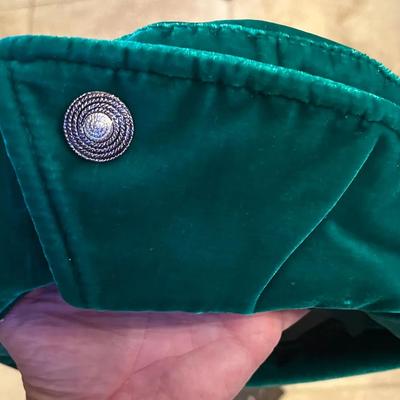 Green Velvet Beret, Handarbeit mit Münchener Chic, German
