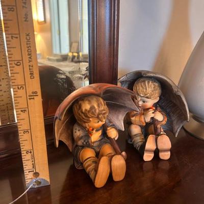 Sale Photo Thumbnail #96: Hummel "Umbrella Girl" and "Umbrella Boy"