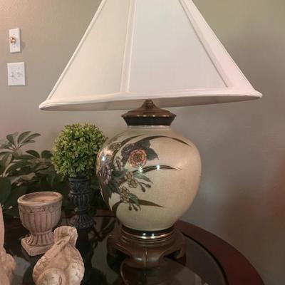 Sale Photo Thumbnail #76: Vintage painted table lamp