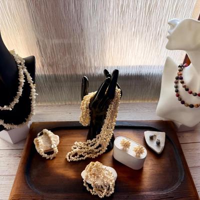 Shell & Beaded Jewelry Collection of Necklaces, Bracelets & Earrings - Natural Beauty with Coastal F