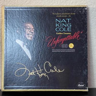 Vintage Vinyl Record Auction: Nat King Cole Golden Treasury "Unforgettable" 6-LP Box Set
