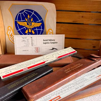 Vintage Flight Tools Military Load Adjusters Engineering Slide Rule