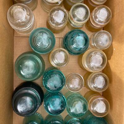 Vintage Glass Insulator Collection - Lot of 25
