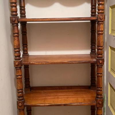 Vintage Etagere Bookcase with Vintage/Antique Bottle Collection