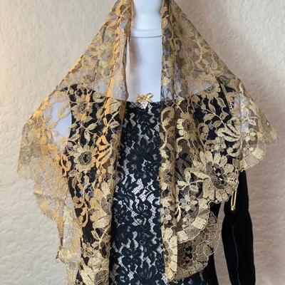 Elegant Black Lace & Velvet