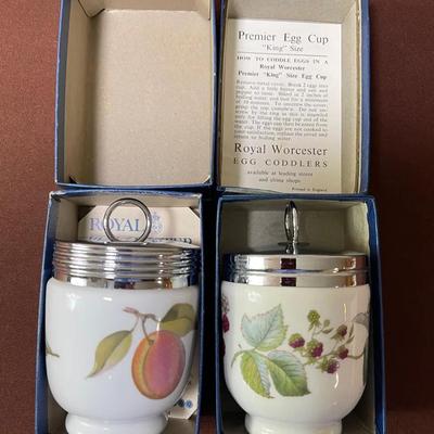 Royal Worchester Egg Coddler Duo