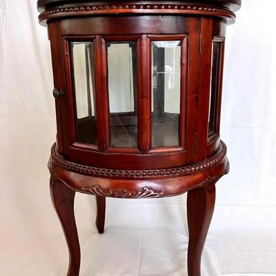 EAT105- Solid Wood Small Display/ Liquor Cabinet 