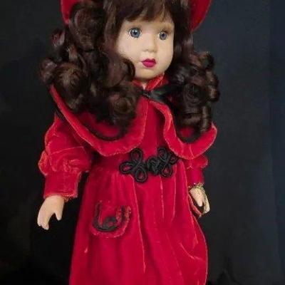 EAT307 - 17" Vintage Victorian Porcelain Doll 