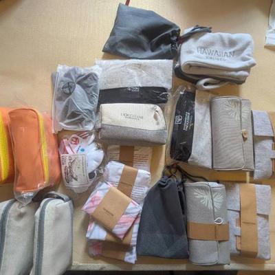 EAT186- Mixed Lot of Airline Amenity Bags/Kits