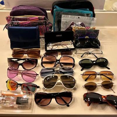 EAT215 - Sunglasses, Glasses And Bag Mystery Lot Including Versace