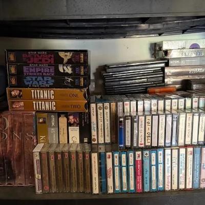 EAT053 Huge Assortment of Music Cassette Tapes & CDs All Genres