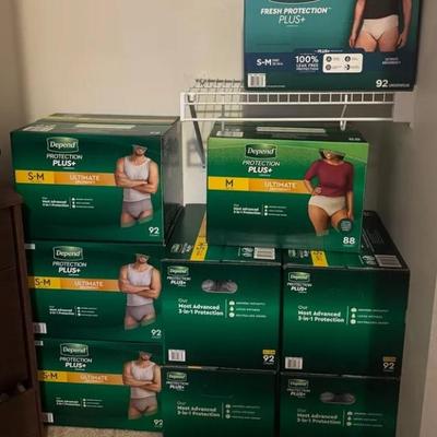 EAT336 - Multi lot of Men’s & Women’s Protection Plus Adult Diapers 