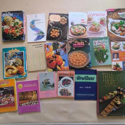 EAT108-Lot of Thai Cookbooks – All in Thai Language