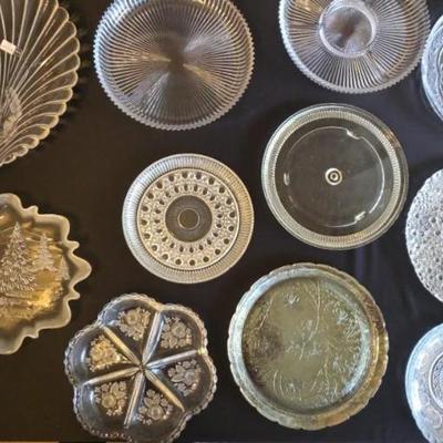 EAT078 - Assorted Glass Platters (11)
