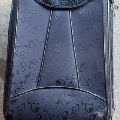 EAT244 - Brighton luggage bag with a heart pattern