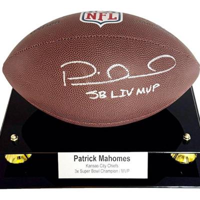 Patrick Mahomes Signed Football (1 of ONLY 6)