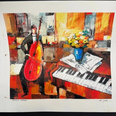 “Solo Concerto” Signed Giclee Print - Jacob Chayat 