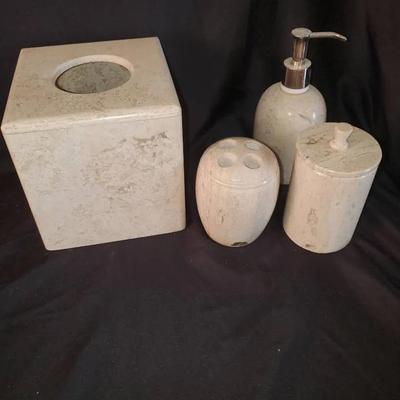 Travertine Bathroom Set